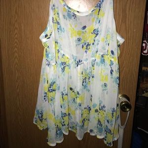 FINAL MARK DOWN BUY NOW Torrid yellow blue cami